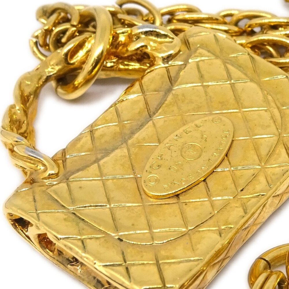 Chanel Bag Chain Pendant Necklace Gold 95P 123838 - Picture 3 of 4